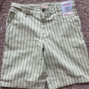 Cat & Jack Green Striped Shorts